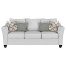 Salizar Upholstered Flared Arm Sofa Charcoal Grey