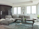 Arden Upholstered Sectional Sofa with Adjustable Back Taupe