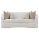 Rainn  Boucle Upholstered Sloped Arm Sofa Set Latte