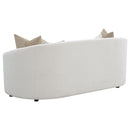 Rainn  Boucle Upholstered Sloped Arm Sofa Set Latte