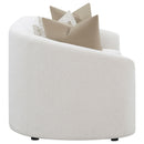 Rainn  Boucle Upholstered Sloped Arm Sofa Set Latte