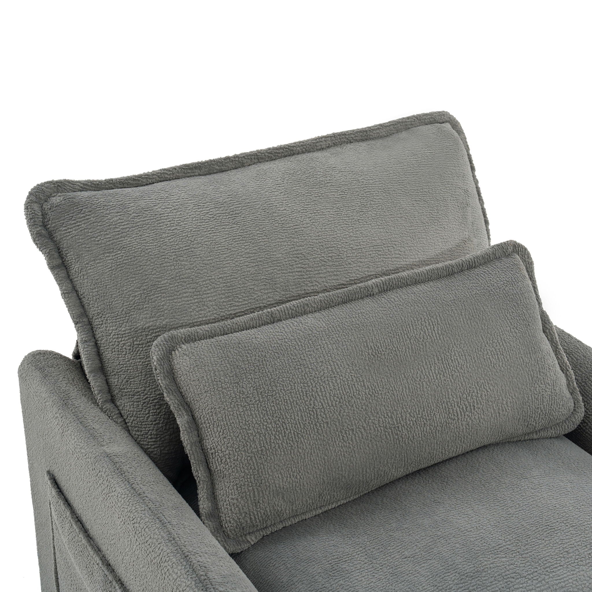 Modern Loveseat Sofa, Upholstered Couch With Side Storage Pockets