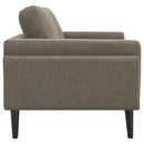 Rilynn  Upholstered Track Arm Sofa Set Brown