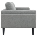 Rilynn  Upholstered Track Arm Sofa Set Brown