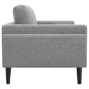 Rilynn  Upholstered Track Arm Sofa Set Brown