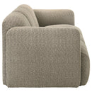 Dorset Upholstered Round Track Arm Sofa Set Brown