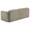 Dorset Upholstered Round Track Arm Sofa Set Brown