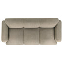 Dorset Upholstered Round Track Arm Sofa Set Brown