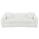 Isabella  Faux Sheepskin Upholstered Sofa Set Natural