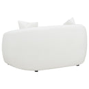 Isabella  Faux Sheepskin Upholstered Sofa Set Natural