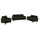 Ruth  Fabric Upholstered Track Arm Sofa Matcha Green