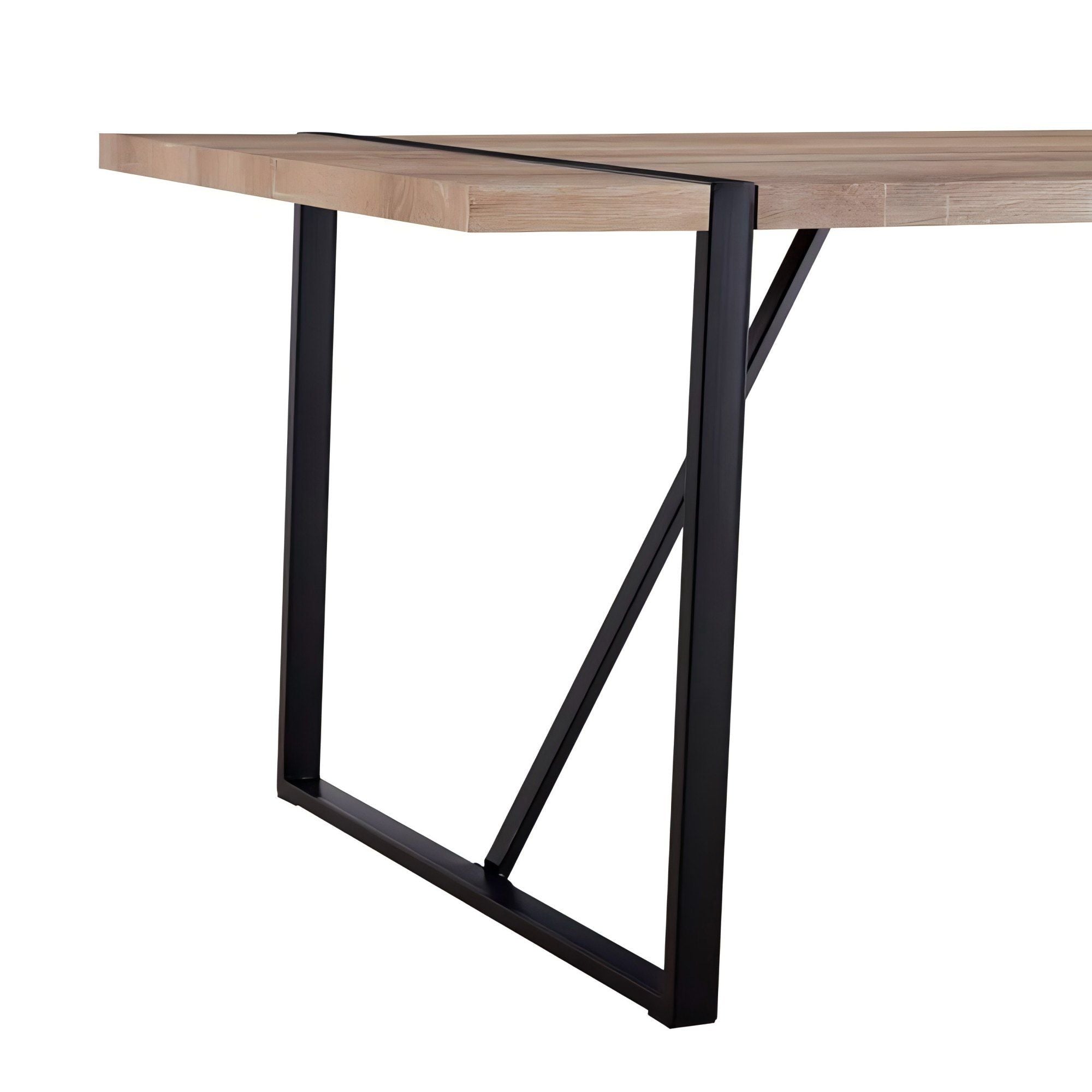 Modern Dining Table With Metal Legs For 4 - 6 Person
