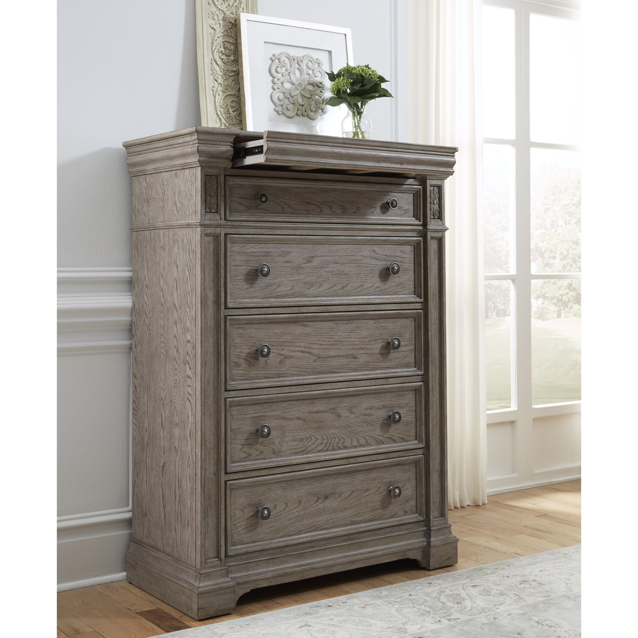 Kingsbury - 6 Drawer Chest - Gray