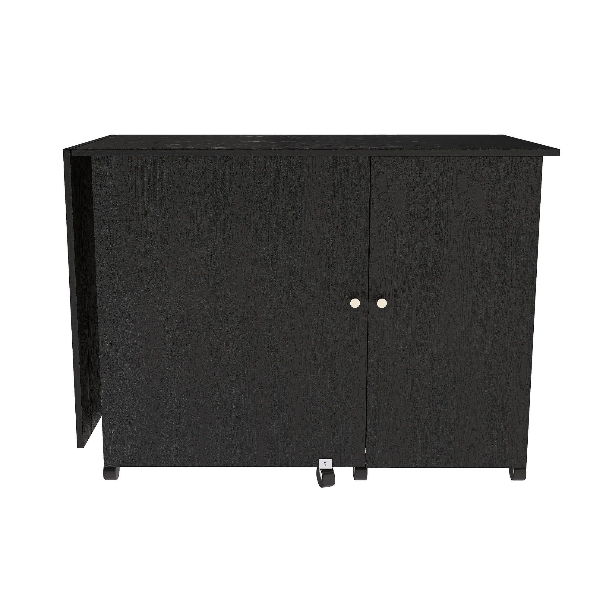 Foldable Sewing Table With Locking Casters