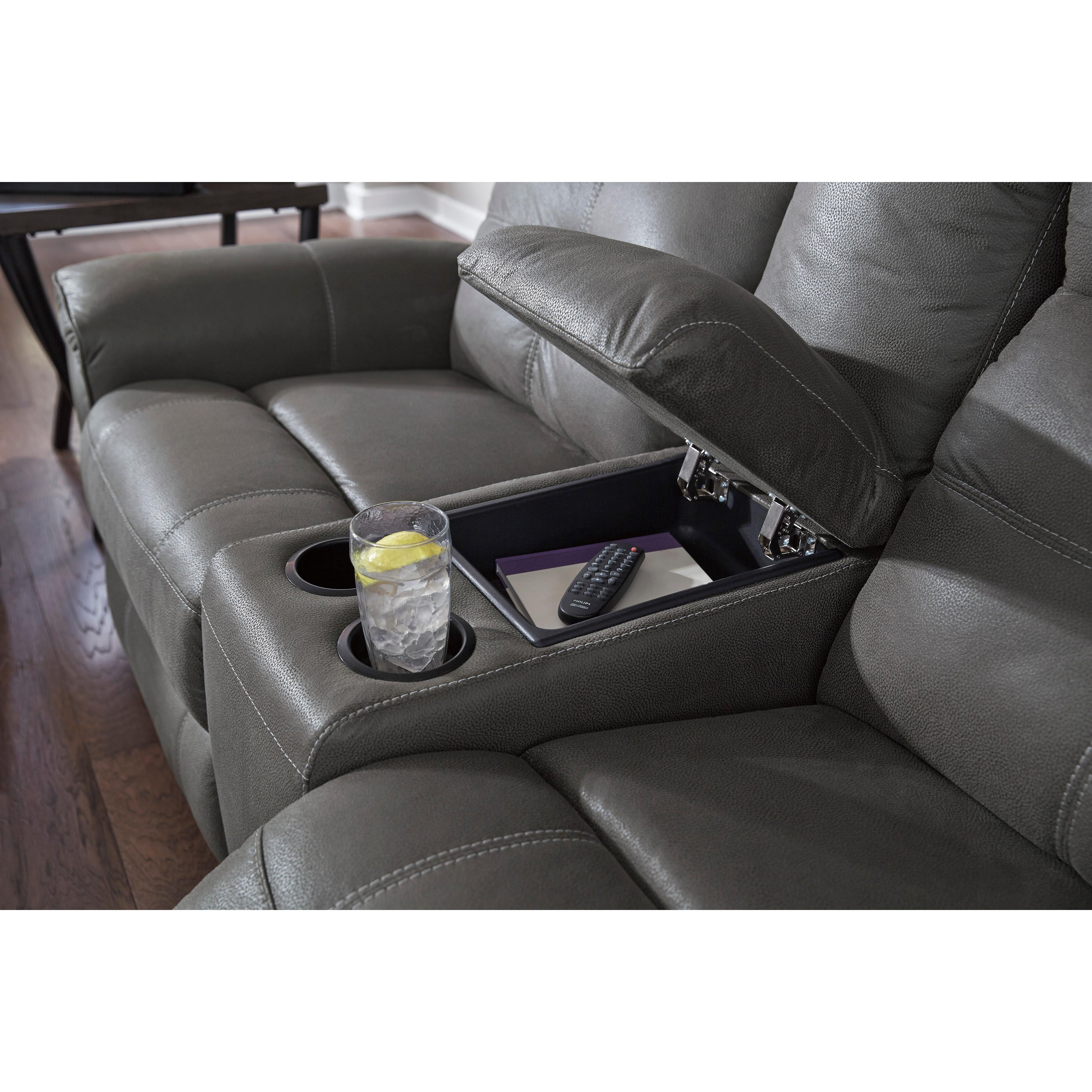 Signature Design by Ashley Jesolo Reclining Fabric Loveseat 8670594 IMAGE 4
