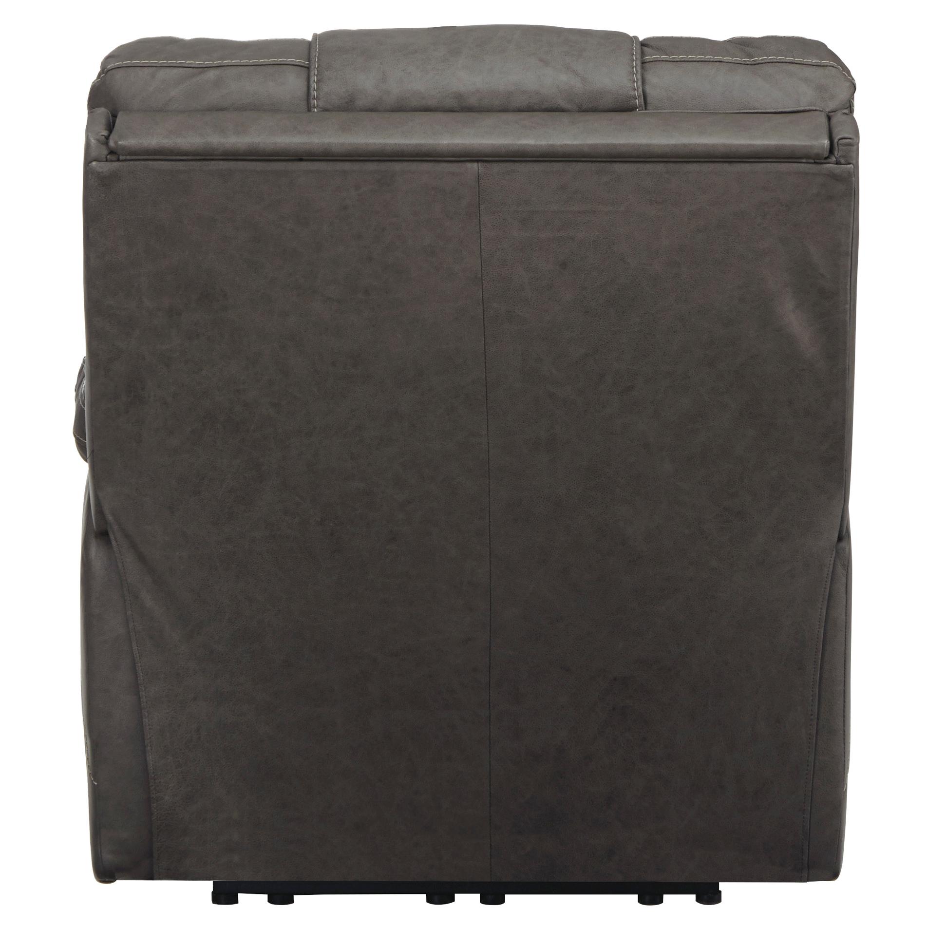 Signature Design by Ashley Wurstrow Power Leather Match Recliner U5460213 IMAGE 4