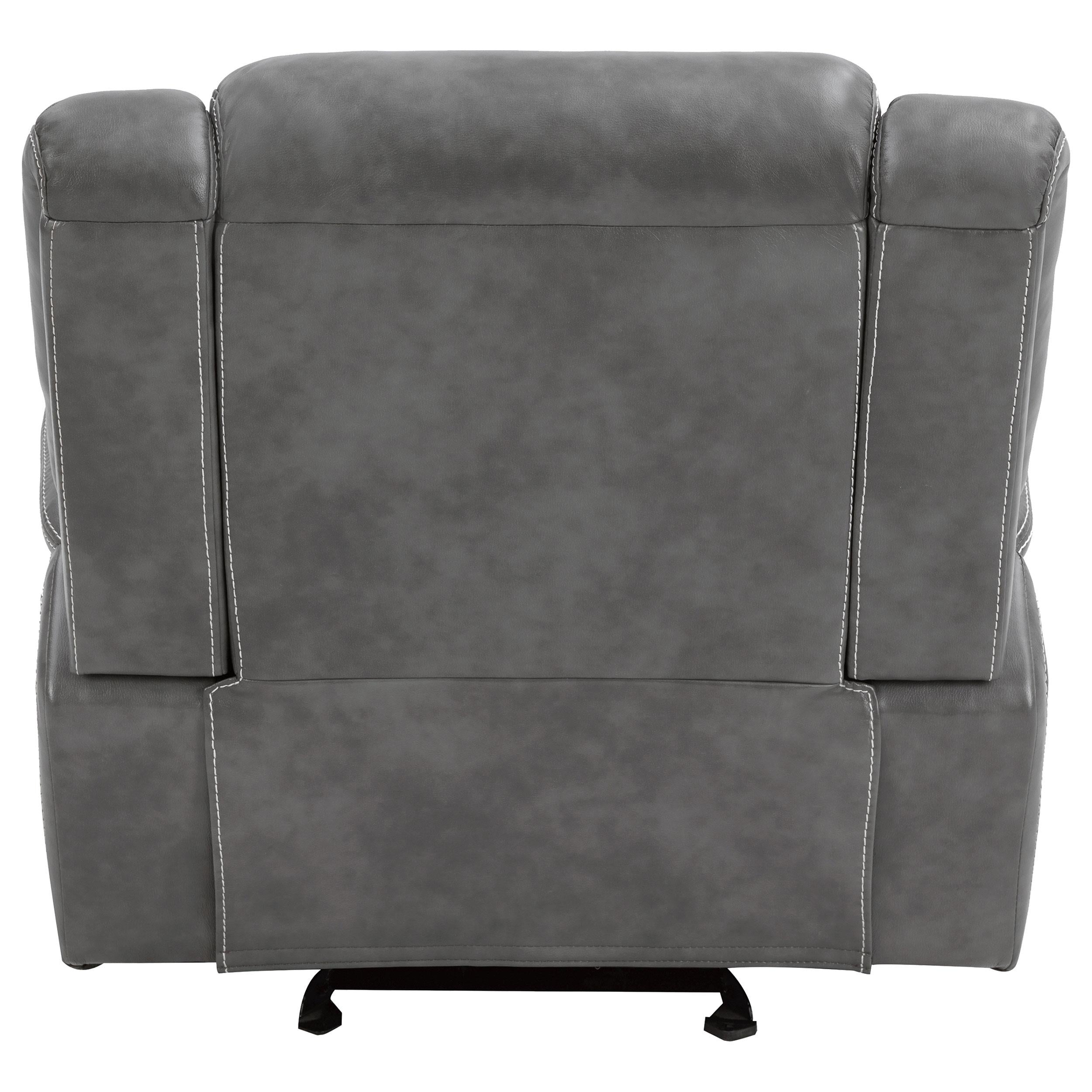 Diamond Modern Furniture COA Conrad Glider Leatherette Recliner with Wall Recline 650356 IMAGE 7