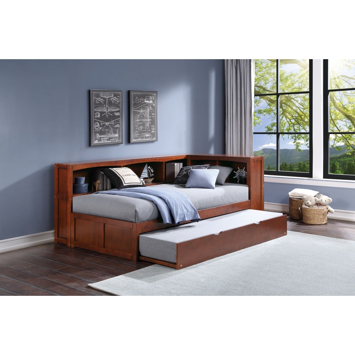 Rowe - Bookcase Corner Bed