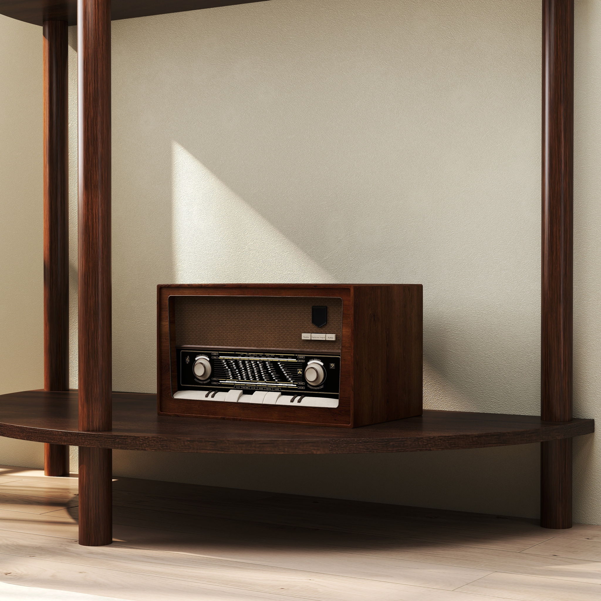 Demi Lune - Console Table With 2 Storage Drawers