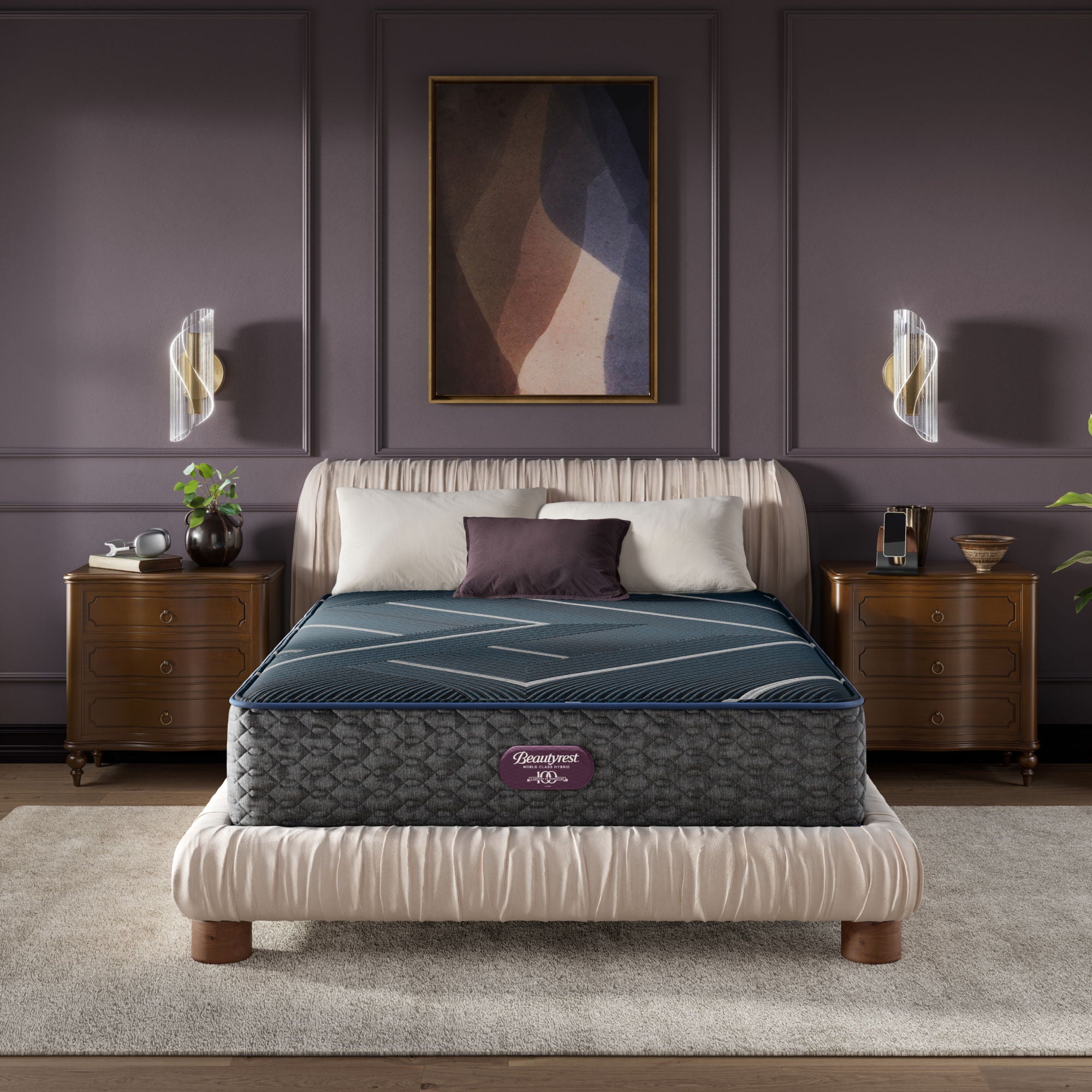 Beautyrest World Class - Level Four Hybrid Plush Mattress