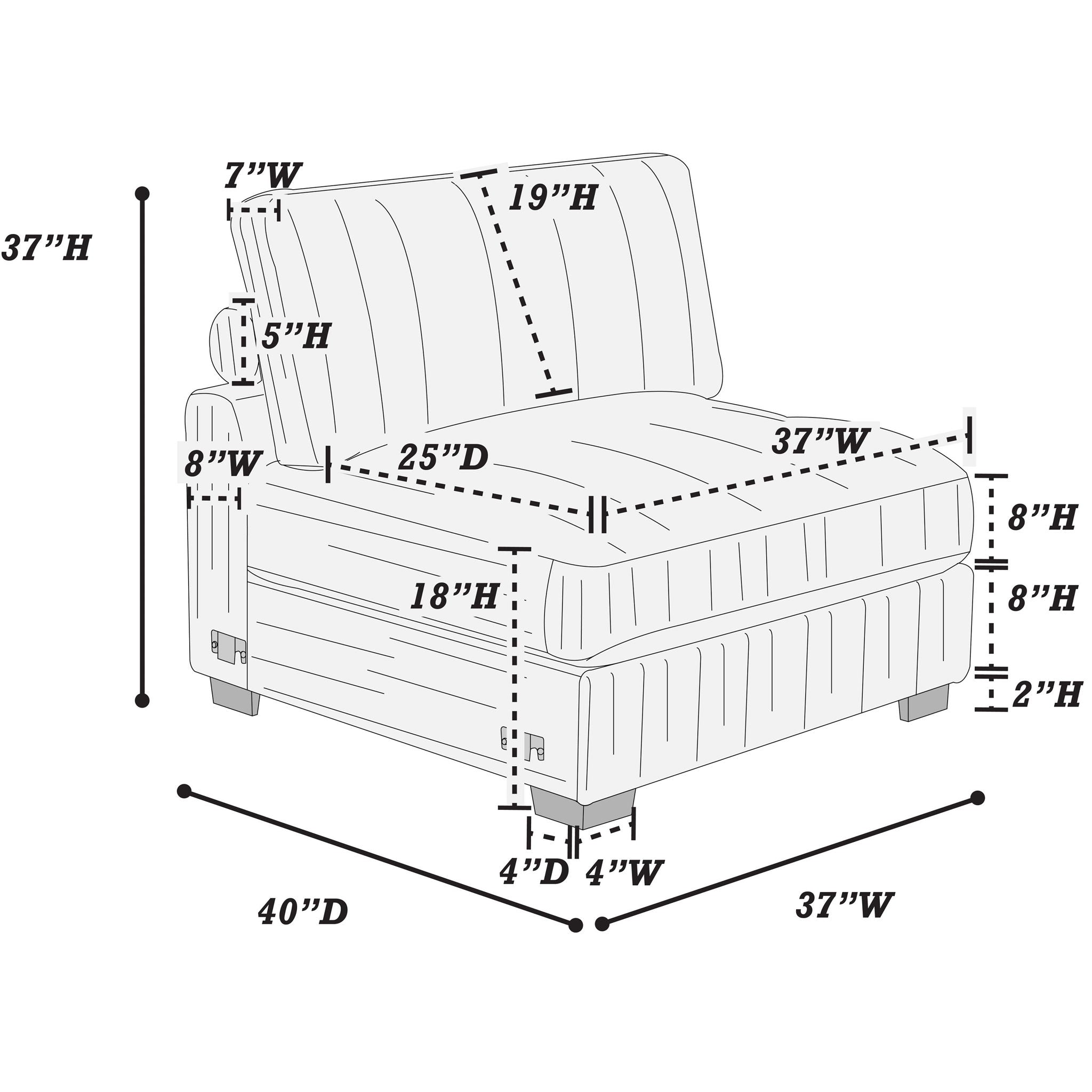 Contemporary Style Modular Sectional Sofa Set With USB, Cup Holder