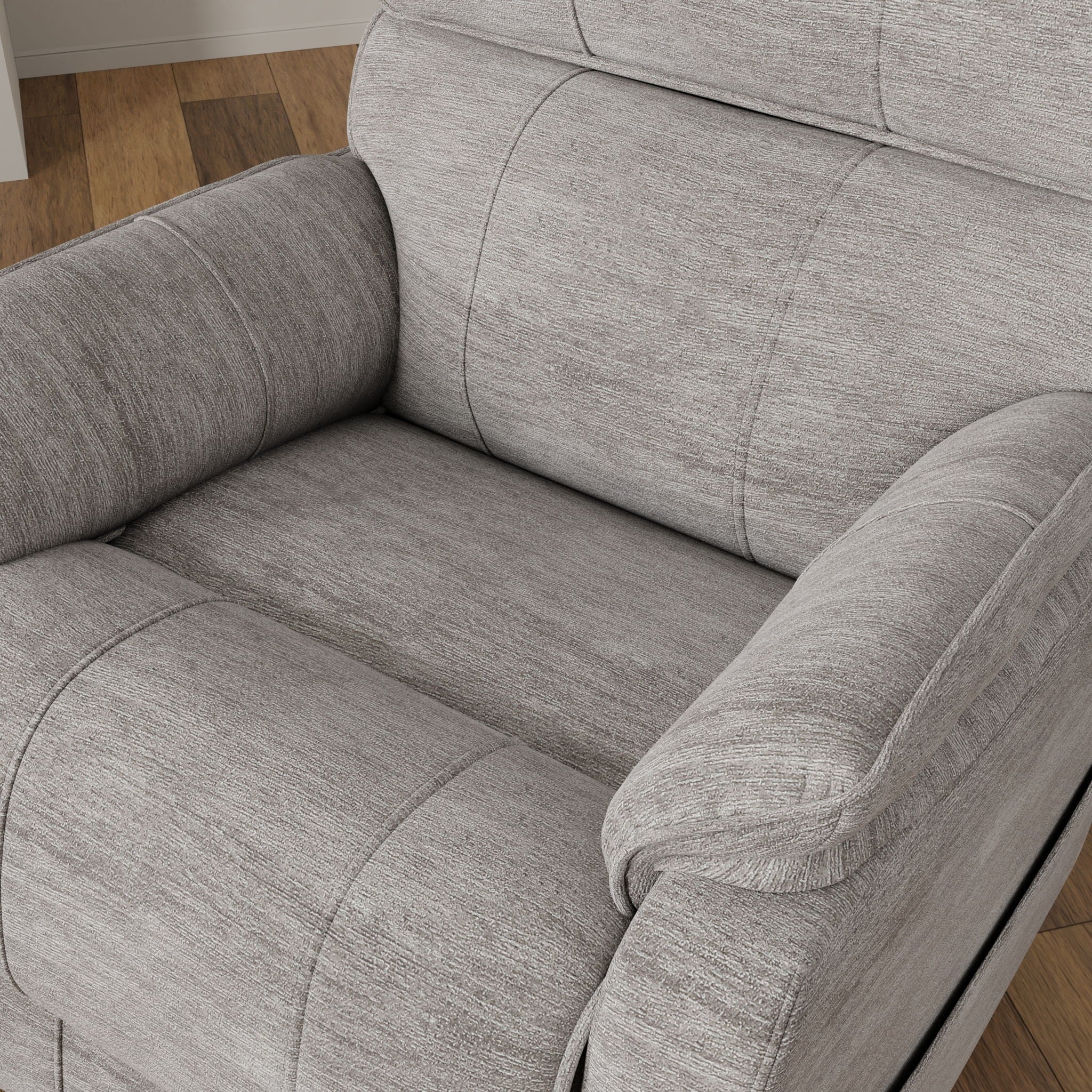 Lucie - Fabric Power Lift Chair - Gray