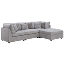 Cambria  Upholstered Modular Sectional Sofa Grey