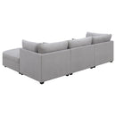 Cambria  Upholstered Modular Sectional Sofa Grey