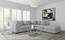 Cambria  Upholstered Modular Sectional Sofa Grey