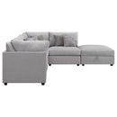 Cambria  Upholstered Modular Sectional Sofa Grey