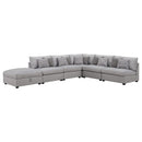 Cambria  Upholstered Modular Sectional Sofa Grey