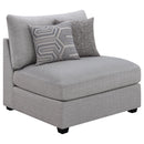 Cambria  Upholstered Modular Sectional Sofa Grey