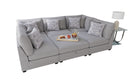 Cambria  Upholstered Modular Sectional Sofa Grey
