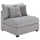 Cambria  Upholstered Modular Sectional Sofa Grey