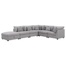 Cambria  Upholstered Modular Sectional Sofa Grey