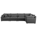 Sasha  Upholstered Modular Sectional Barely Black