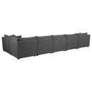 Sasha  Upholstered Modular Sectional Barely Black