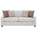 Christine  Upholstered Sloped Arm Sofa Set Beige