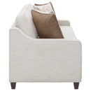 Christine  Upholstered Sloped Arm Sofa Set Beige