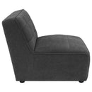 Sunny Upholstered Armless Chair Natural