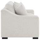 Ashlyn Fabric Upholstered Track Arm Loveseat Sand