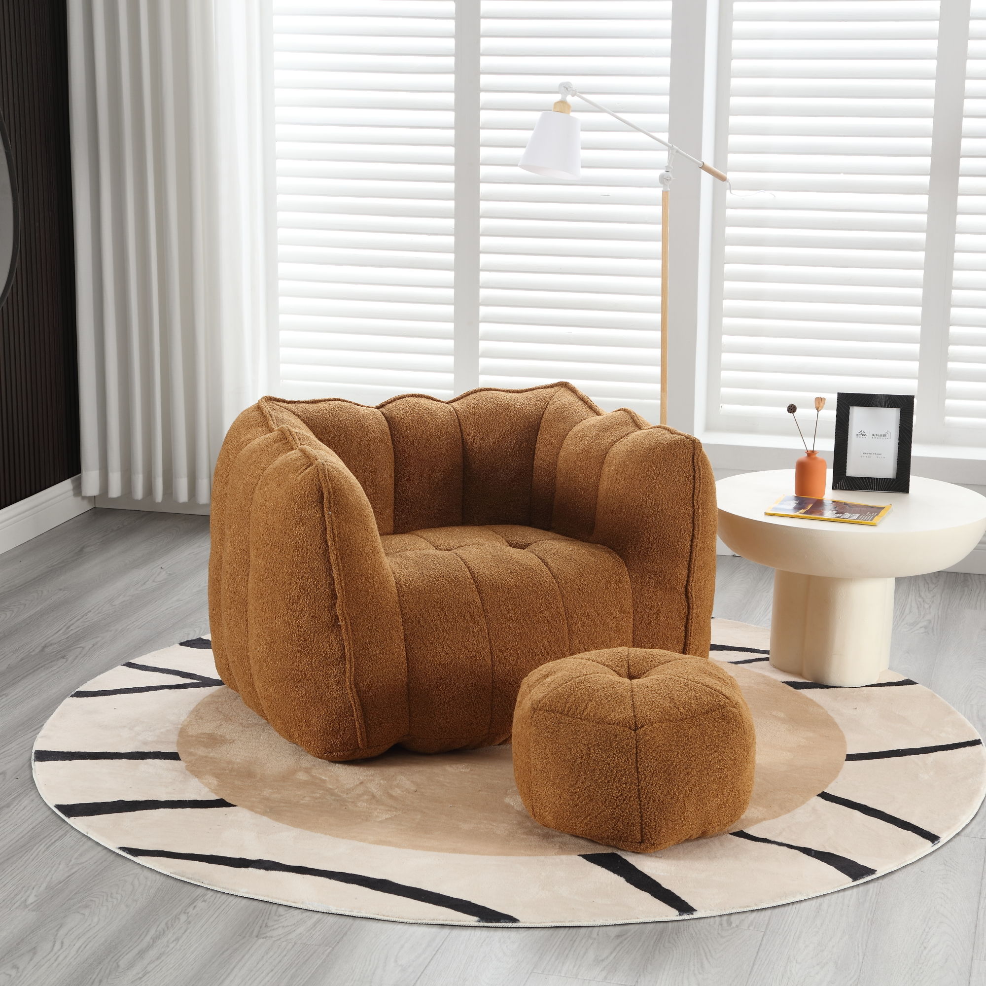 Soft Bean Bag Chair With High Resilient Foam