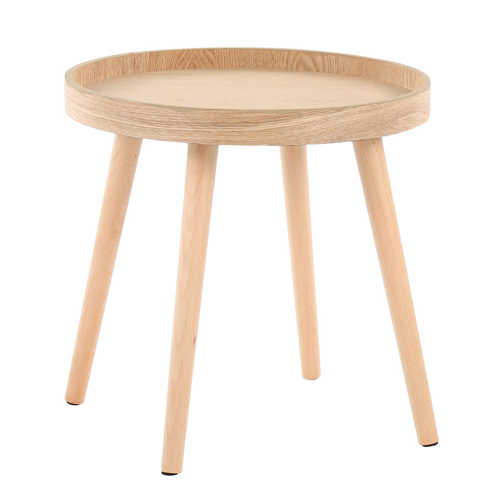 Pebble - Mid-Century Modern Side Table Set - Natural
