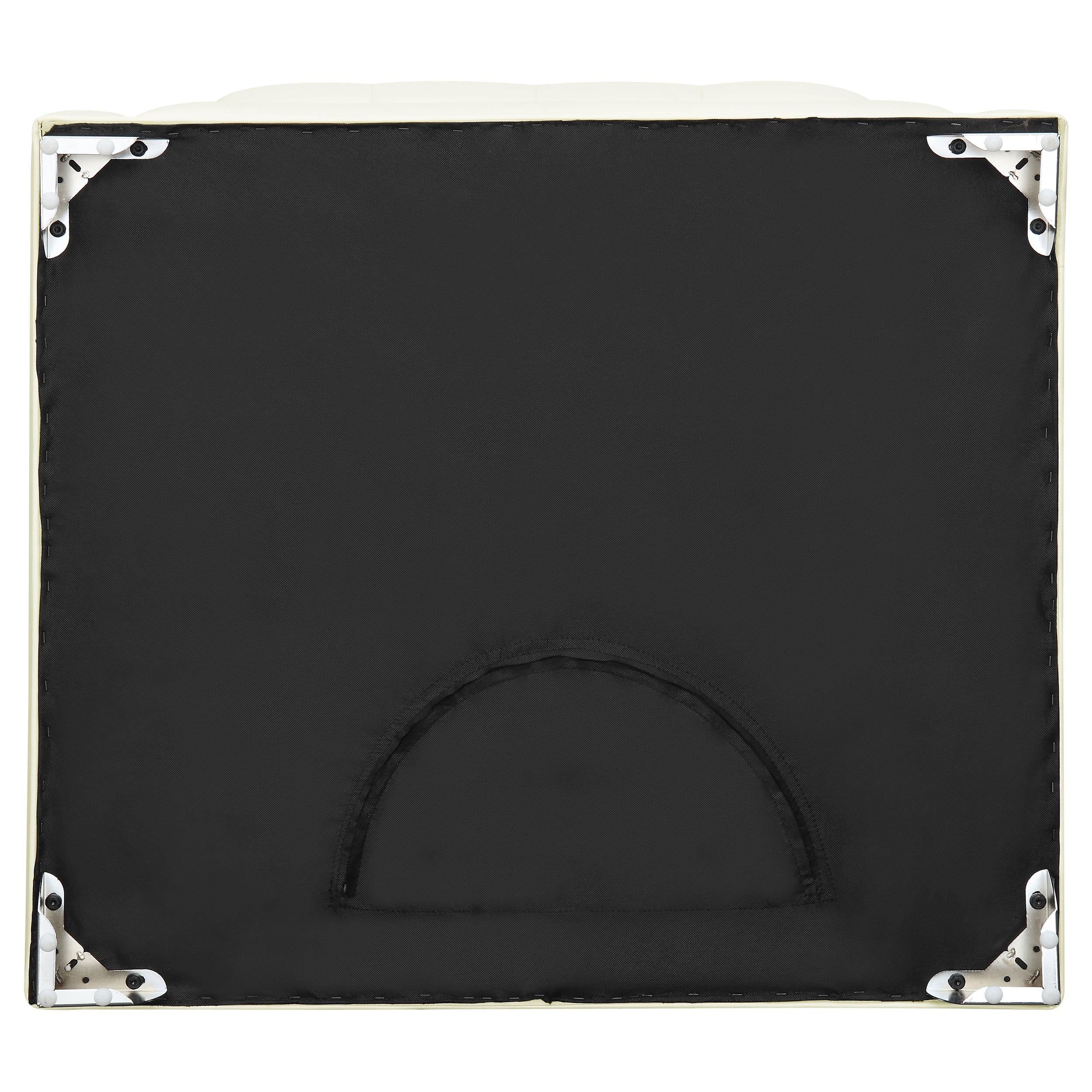 Diamond Modern Furniture COA Chaviano Leatherette Ottoman 505394 IMAGE 6