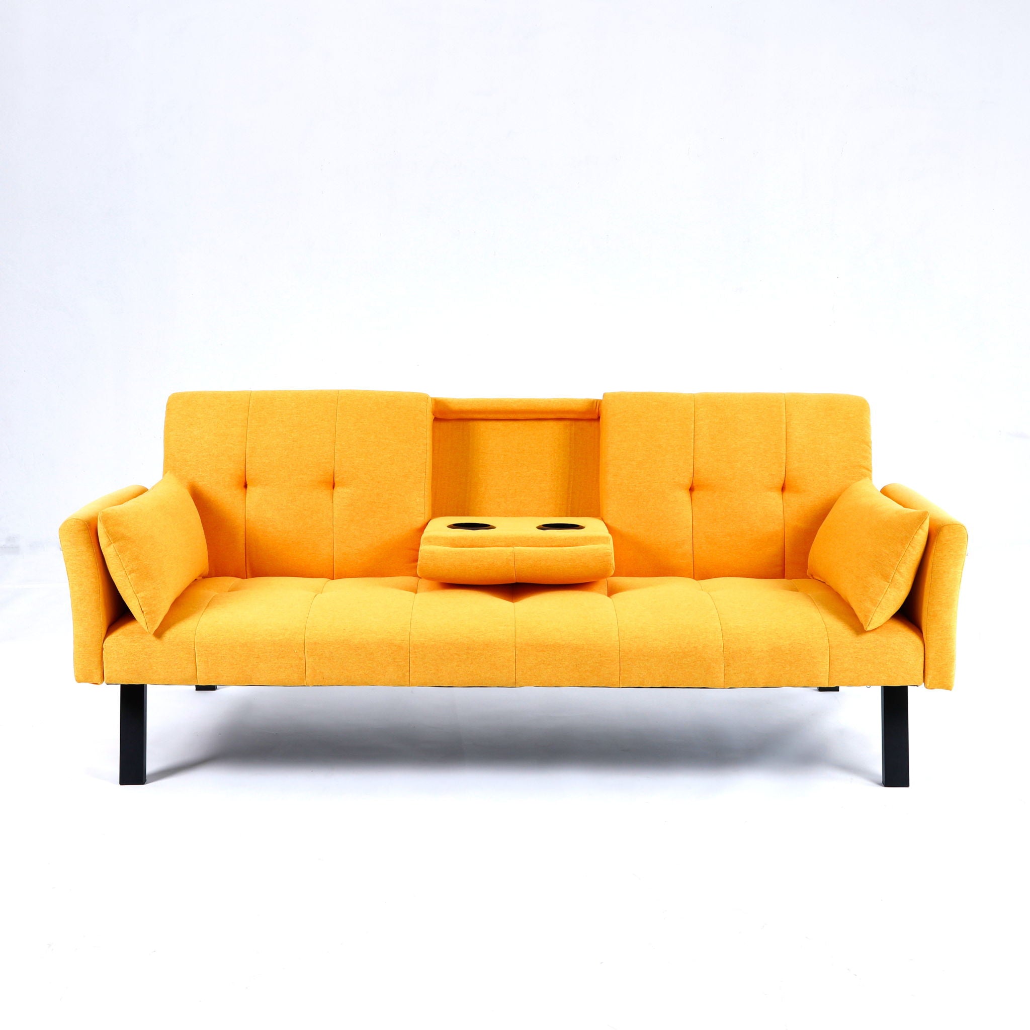 Sofa Bed With Foldable Design And Cup Holder