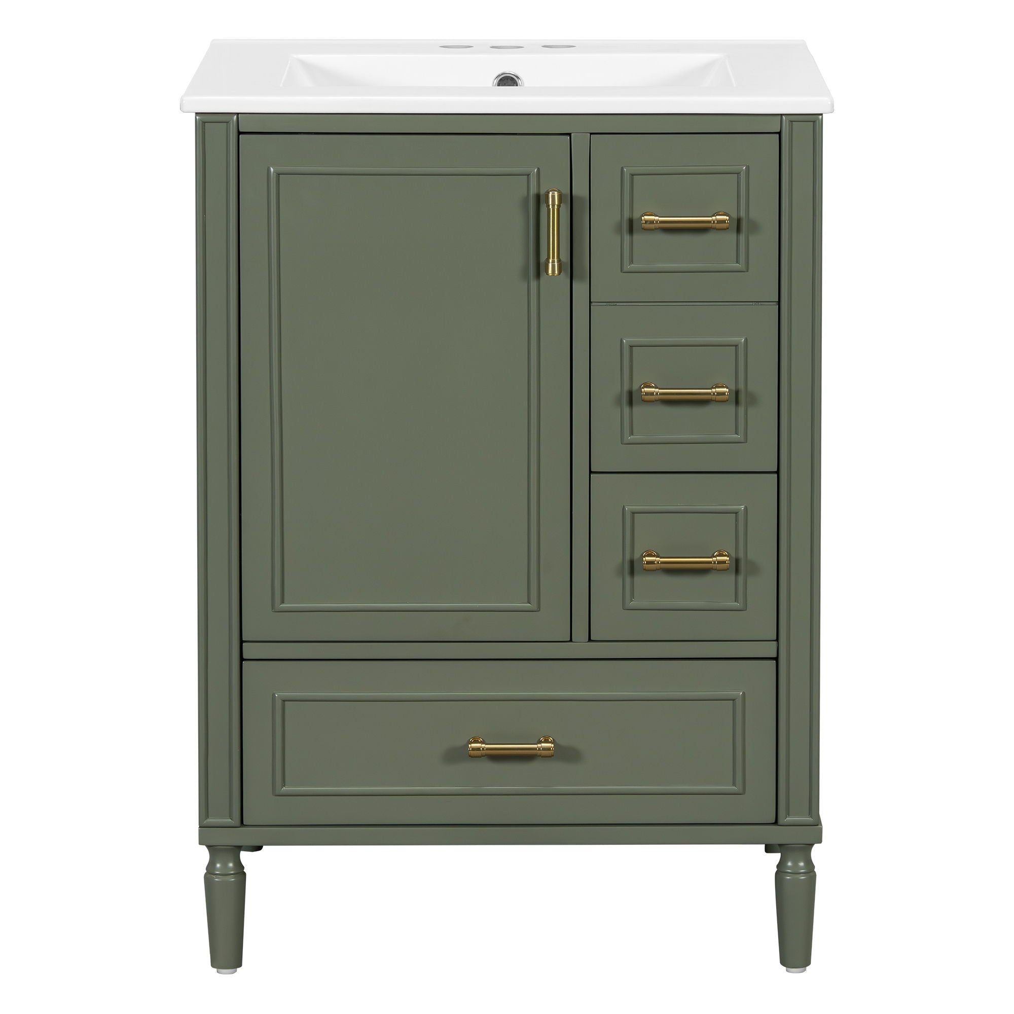 Traditional Bathroom Vanity Set With Soft Close Doors