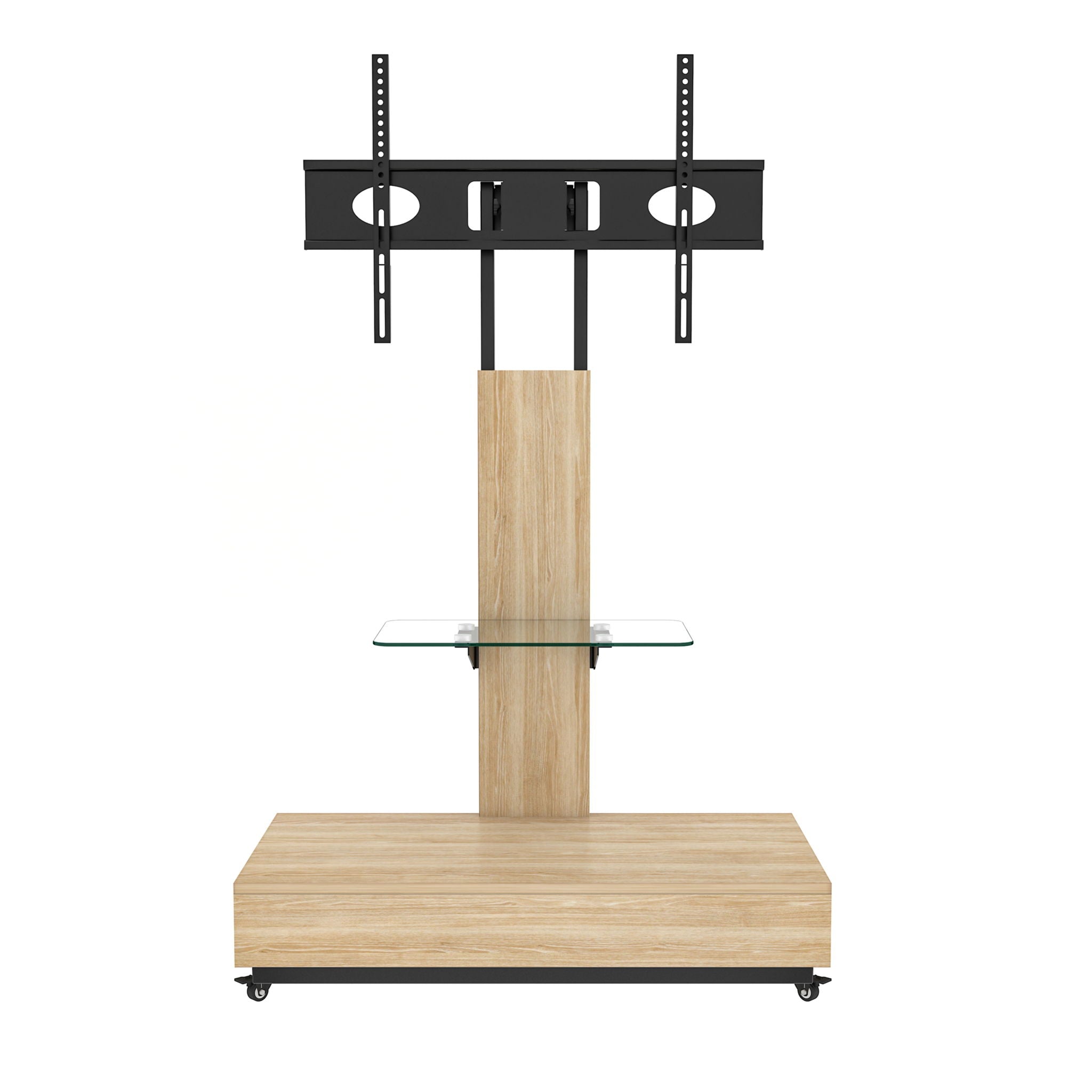 Adjustable Height Mobile TV Cart