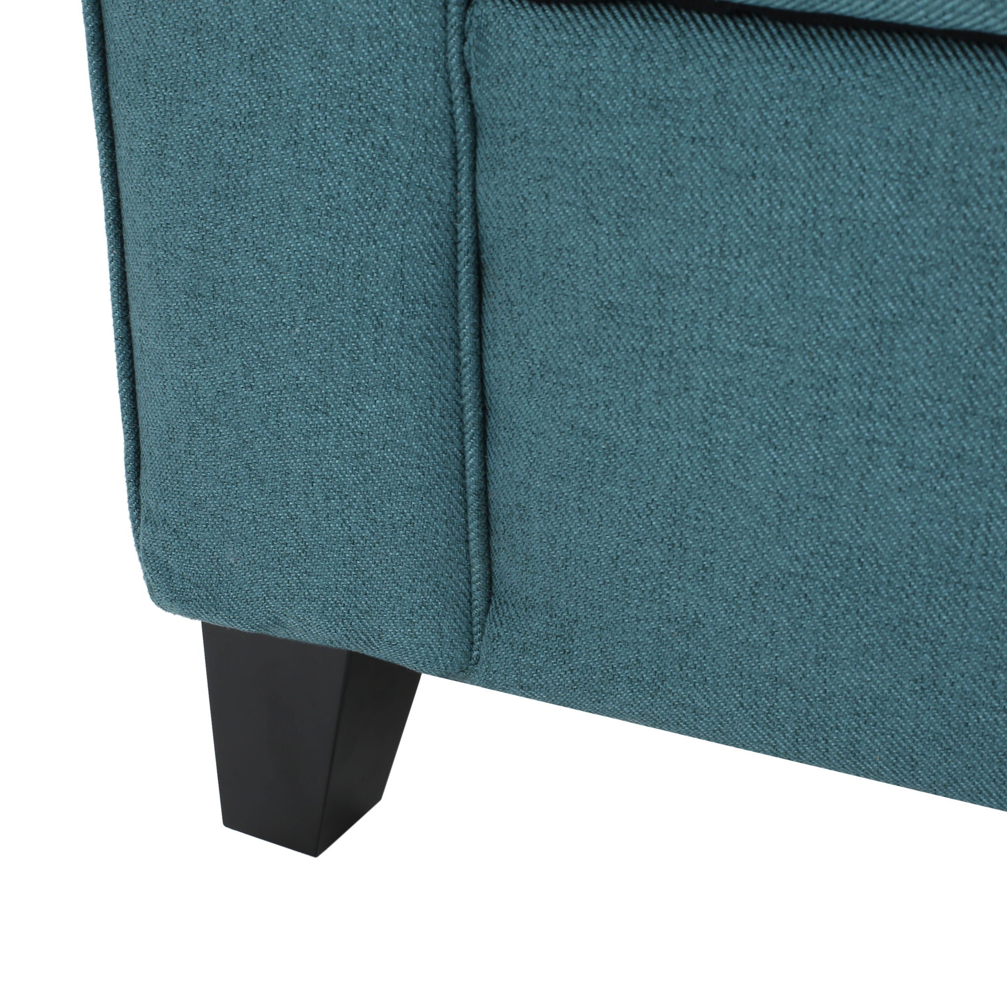 Hayes - Armed Storage Bench With Rolled Arms And Button Tufting