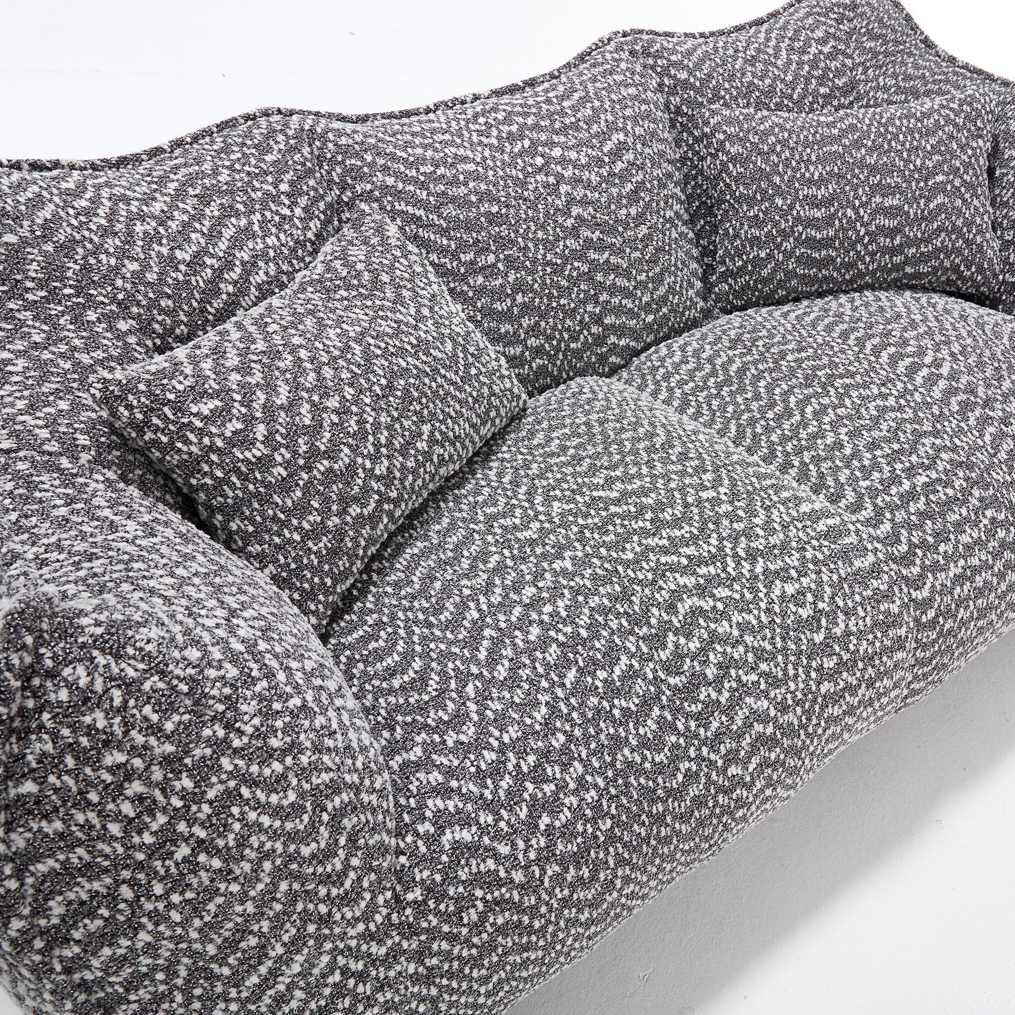 Comfortable Dual Beanbag Chair With High Resilience Foam Core For 2 People