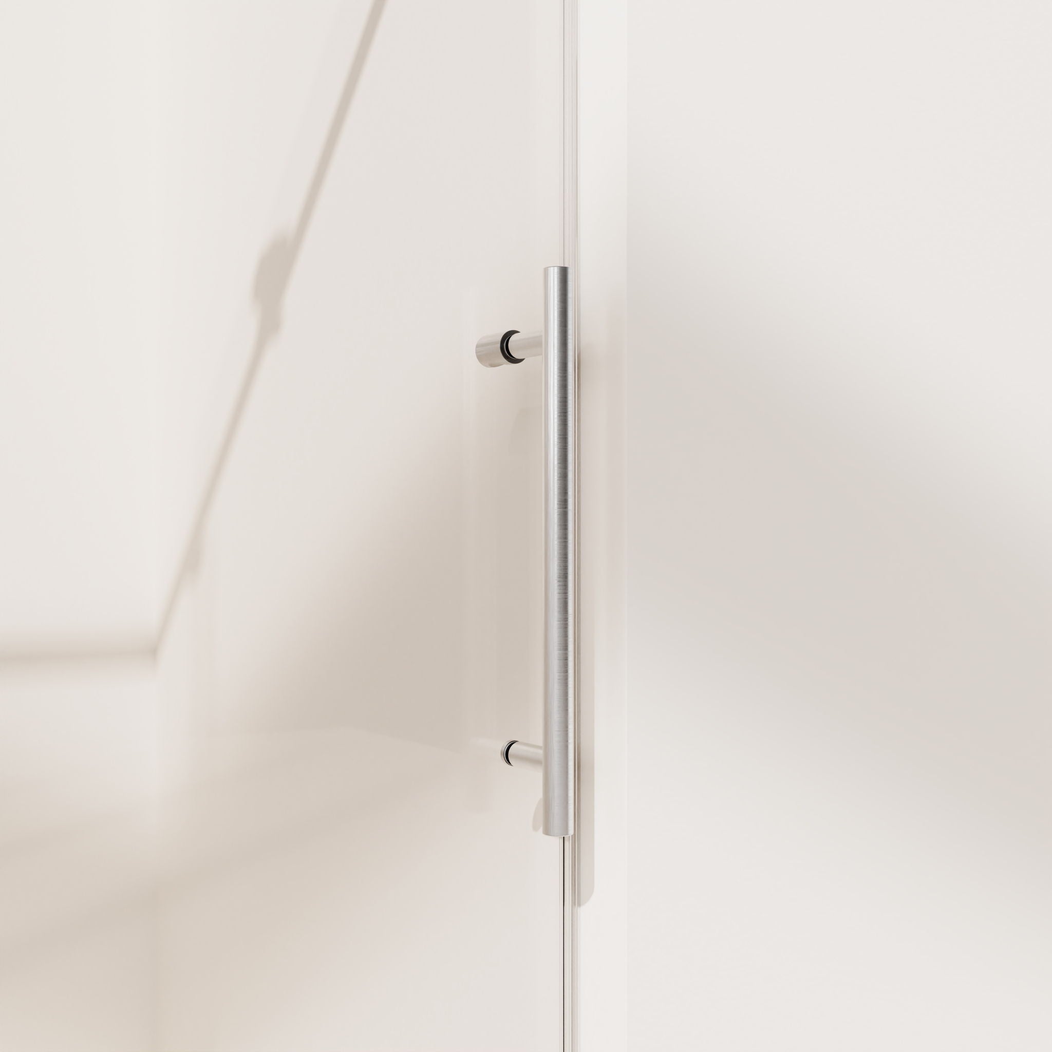Frameless Single Sliding Soft Close Shower Doors, 5/16" Sgcc Tempered Glass
